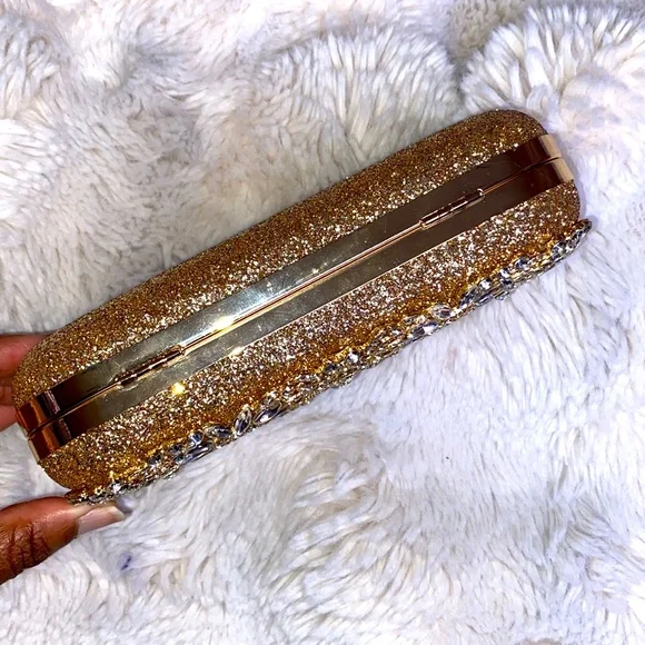 GOLDEN GLITZ AND CRYSTAL 3WAY CLUTCH - Picture 4 of 10